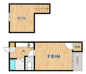 サンラーク三条　A棟の物件間取画像